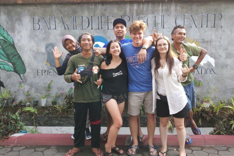 Bali Wildlife Rescue Center volunteers